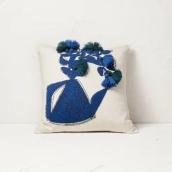 Floral Watering Pitcher Square Throw Pillow With Tassels - Opalhouse™ Designed With Jungalow™ 7 Floral Watering Pitcher Square Throw Pillow With Tassels - Opalhouse™ Designed With Jungalow™ -Opalhouse GUEST 0906edd7 8f87 4cf0 bdf8 6d27a8556060