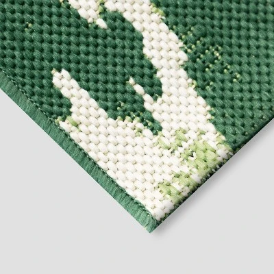 7' X 10' Peacock Ikat Outdoor Rug Green - Opalhouse™ 1 7' X 10' Peacock Ikat Outdoor Rug Green - Opalhouse™