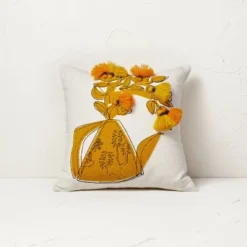 Floral Watering Pitcher Square Throw Pillow With Tassels - Opalhouse™ Designed With Jungalow™ 6 Floral Watering Pitcher Square Throw Pillow With Tassels - Opalhouse™ Designed With Jungalow™ -Opalhouse GUEST 295bbf4a 7932 4570 9c93 22f266108cb5