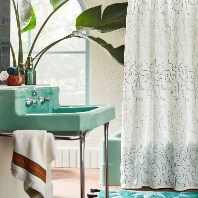 In This Together Shower Curtain White - Opalhouse™ Designed With Jungalow™ 1 In This Together Shower Curtain White - Opalhouse™ Designed With Jungalow™