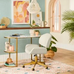 24" X 30" Floral Abstract Unframed Wall Canvas Pink - Opalhouse™ Designed With Jungalow™