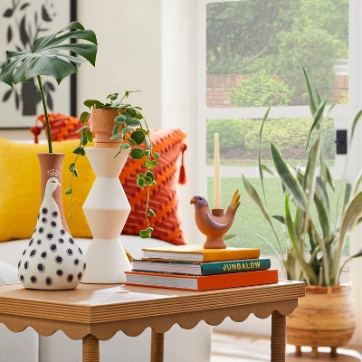 Ceramic Plant Pedestal White - Opalhouse™ Designed With Jungalow™ 1 Ceramic Plant Pedestal White - Opalhouse™ Designed With Jungalow™