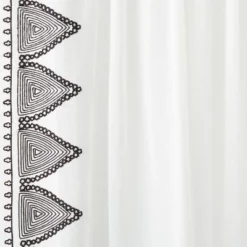 1pc Light Filtering Diamond Border Window Curtain Panel White - Opalhouse™ Designed With Jungalow™ -Opalhouse GUEST 6a1227ec a22c 4a58 b5cd ea3e9bda3f45
