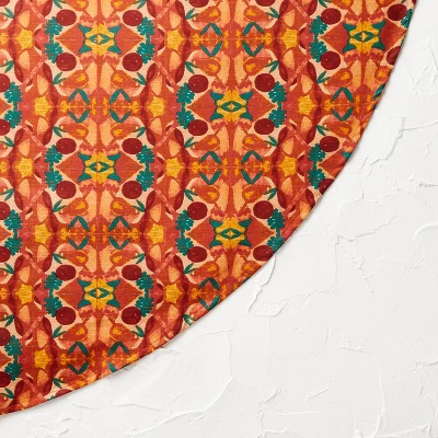 70" Cotton Calling In The Abundance Round Tablecloth With Tassels - Opalhouse™ Designed With Jungalow™ 2 70" Cotton Calling In The Abundance Round Tablecloth With Tassels - Opalhouse™ Designed With Jungalow™ - Image 2