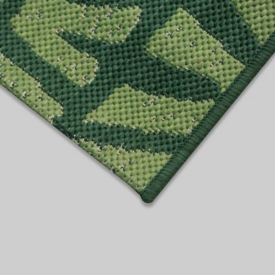 7'x10' Tonal Outdoor Rug Green - Opalhouse™ 1 7'x10' Tonal Outdoor Rug Green - Opalhouse™